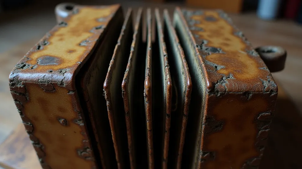 Antique accordion bellows