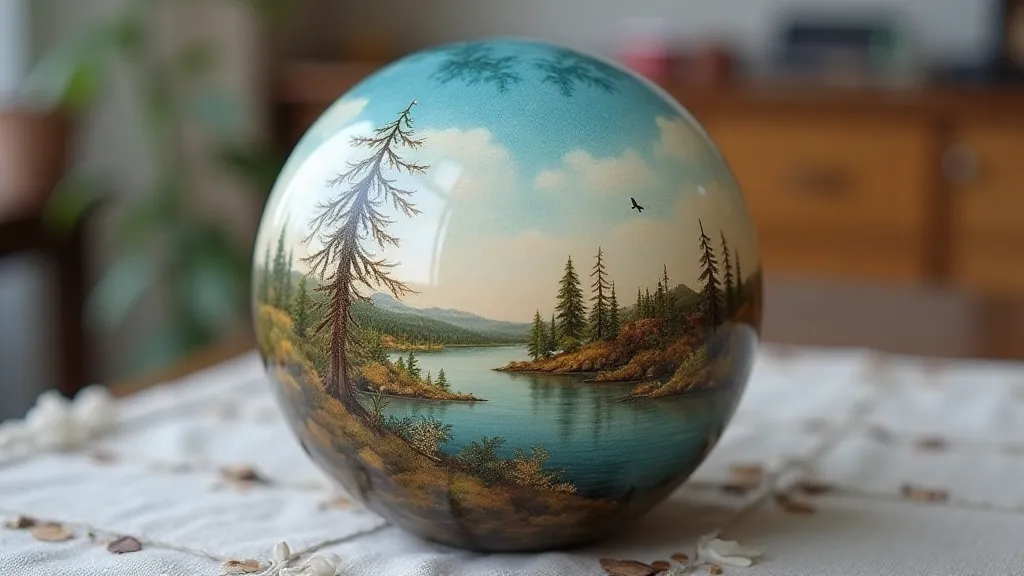 Hand-painted German marble