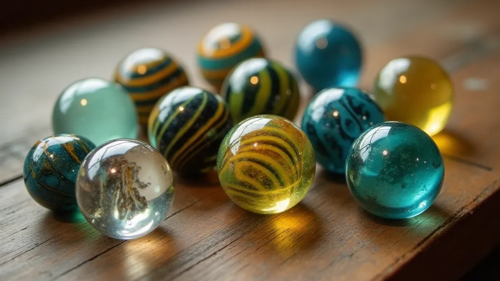 Collection of vintage marbles