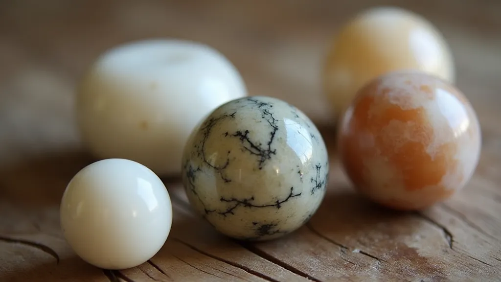 Antique Stone Marbles